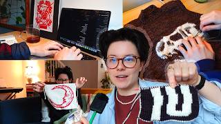 A productive work week as a full time crafting content creator | work week vlog 1