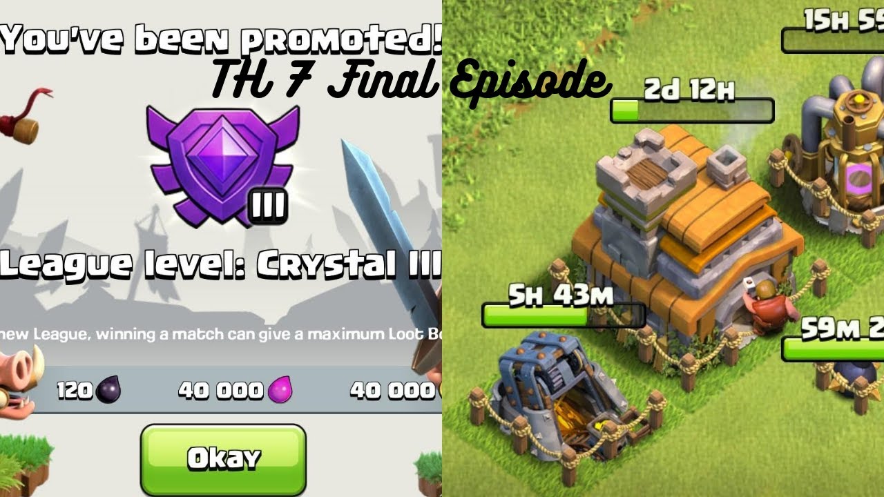 How to Push for Crystal League Clash of Clans TH 7(to TH 13 Episode 11)