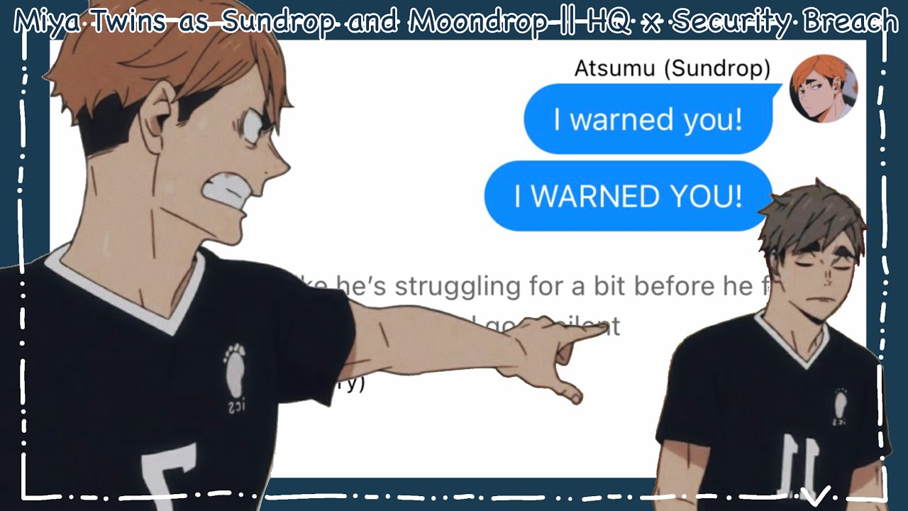Miya Twins as Sundrop and Moondrop || HQ x Security Breach || Haikyuu Texts