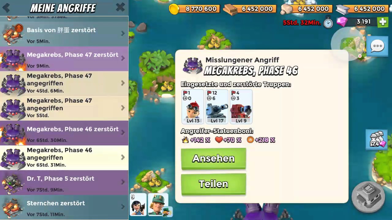 Boom Beach - Mega Crab 6.0 - Stage 46 + 47 by Tumba