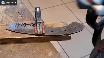Making a knife from old circular saw blade - "Chief"
