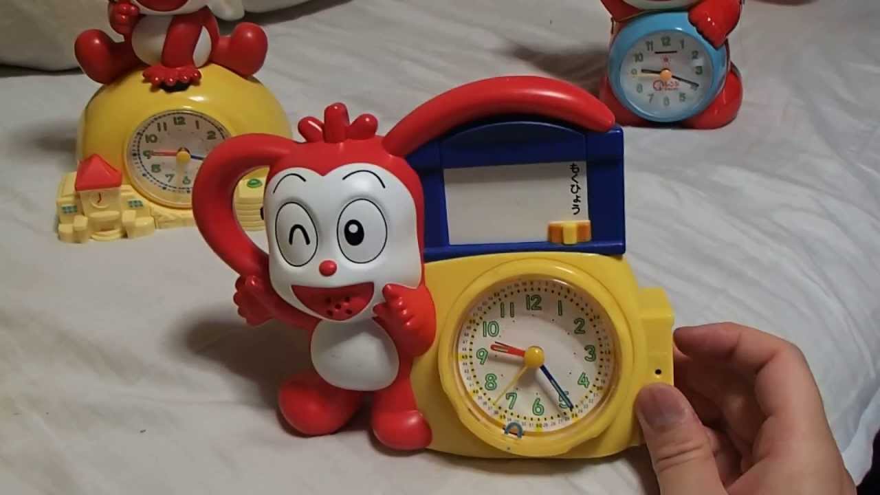 コラショ目覚まし時計10年度版リズム時計工業 91py 01 Korasyo Randsel Character Alarm Clock 10 Youtube