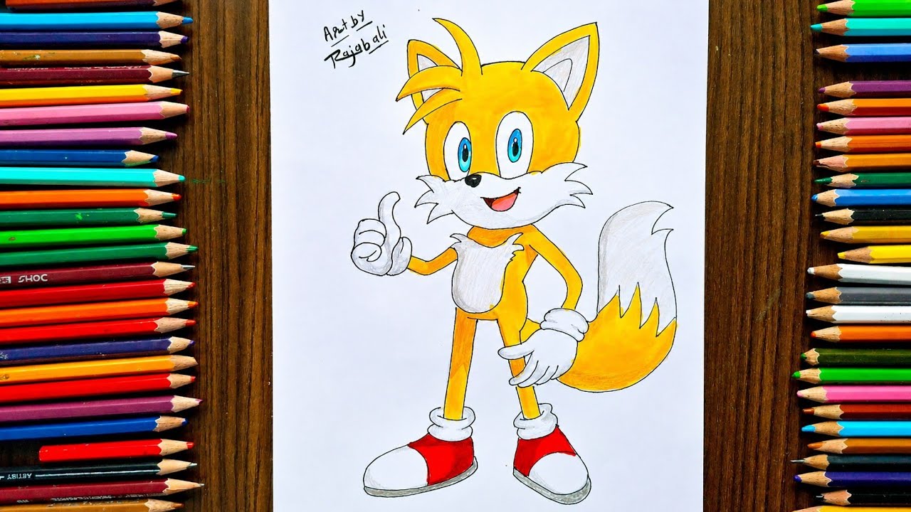 How To Draw Tails || sonic drawing || Sonic the Hedgehog - YouTube
