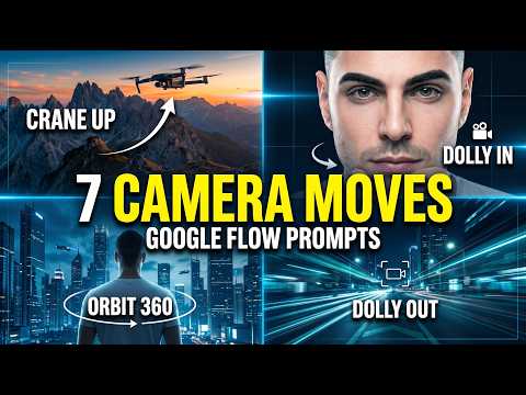 7 Essential Camera Movement Prompts in Google Flow | AI Video Tutorial