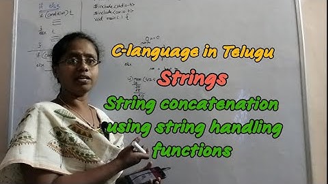 strings|string concatenation using string handling functions|@RC REDDY INSTITUTE OF TECHNOLOGY ATP|