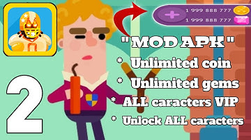 Bowmasters Mod apk Pupil Michael (Turnamen Easy) Gameplay IOS android