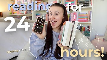 i read for 24 HOURS! 📖🪴⏰ | *spoiler free reading vlog