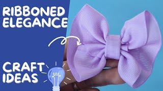 "Ribboned Elegance: Exploring the World of Fashionable Bow Ties" 💖Ribbon bow tutorial