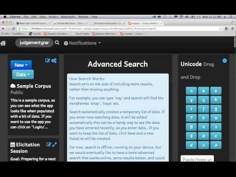 LingSync - ScreenReader example