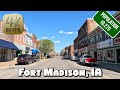 Driving Around Charming Small Town Fort Madison, IA in 4k Video