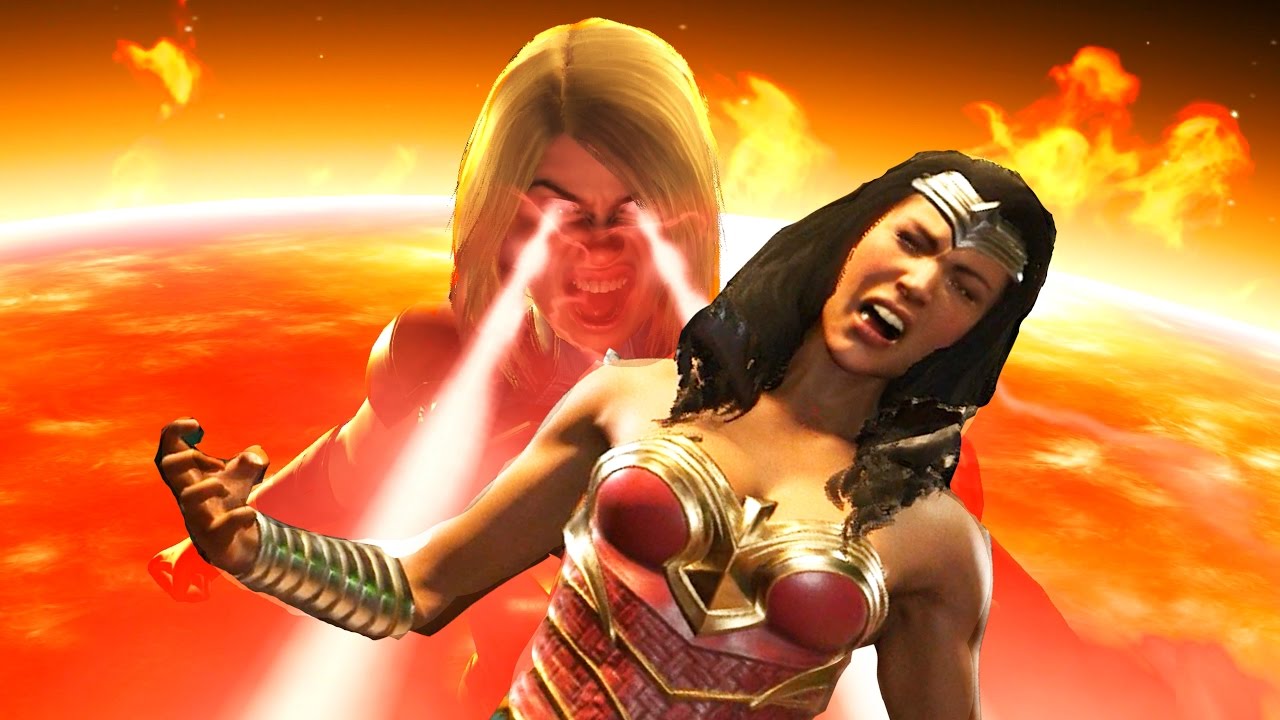 Injustice 2 All Super Moves on Wonder Woman (No HUD) 4K UHD 2160p - YouTube...