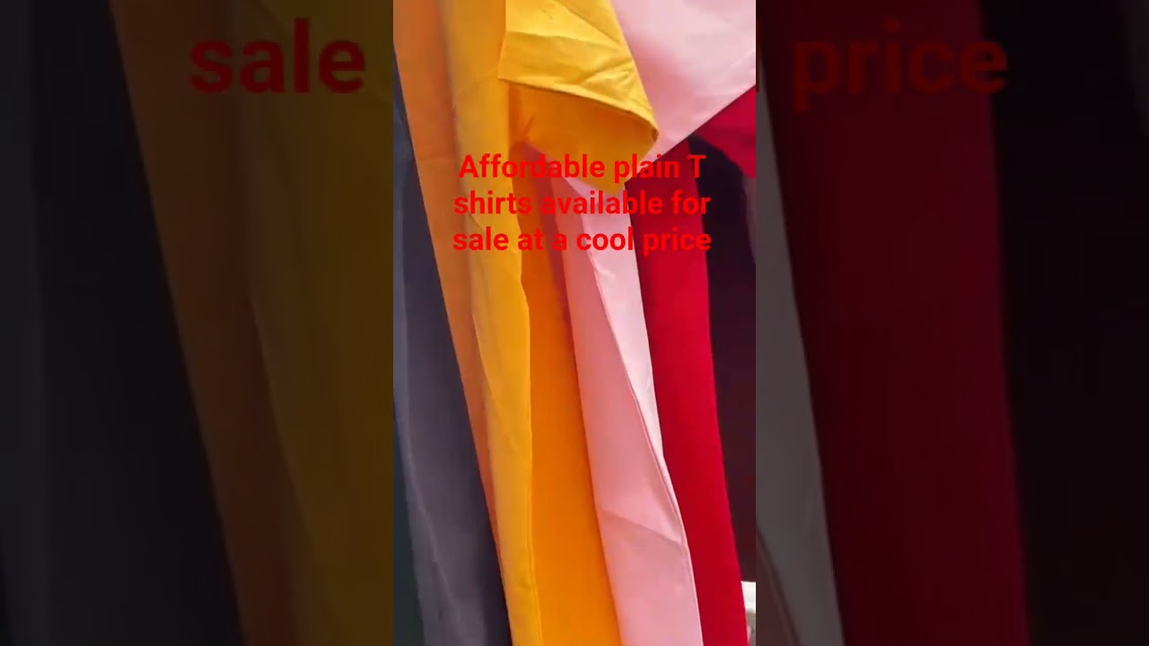 Quality Plain T Shirts Available