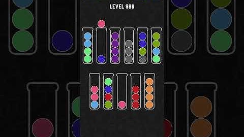 Ball sort puzzle level 986