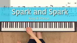 Spark and Spark king&prince【譜面あり】キンプリ piano 킹앤프린스