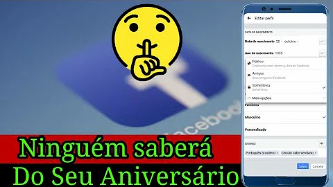 Como faço para ocultar a data do meu aniversário no Facebook?
