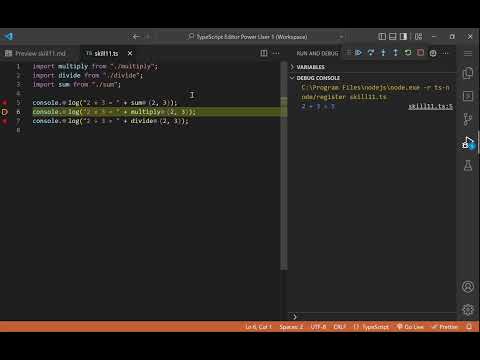 TypeScript Editor Power User 1 - Skill 11 - Step Debugging