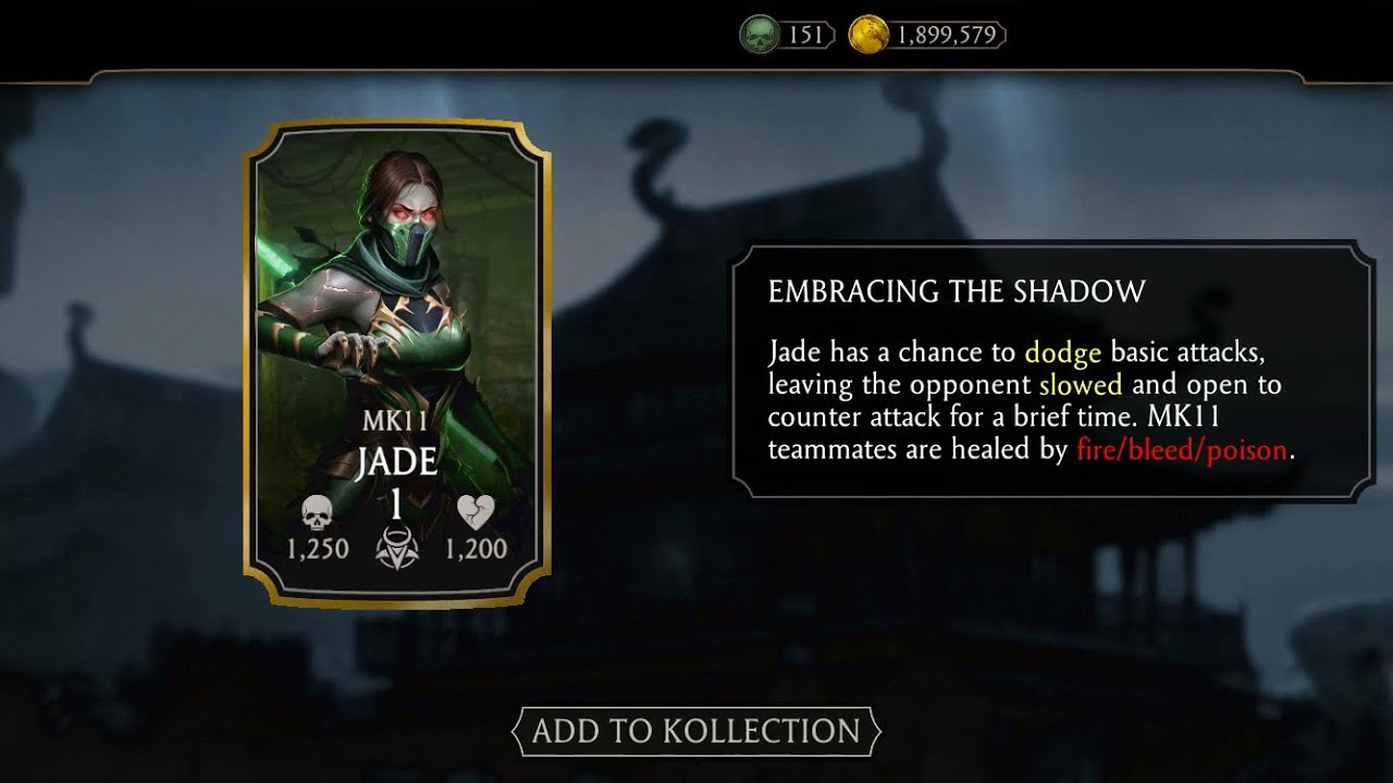 Mk Mobile Mk11 jade challenge complete