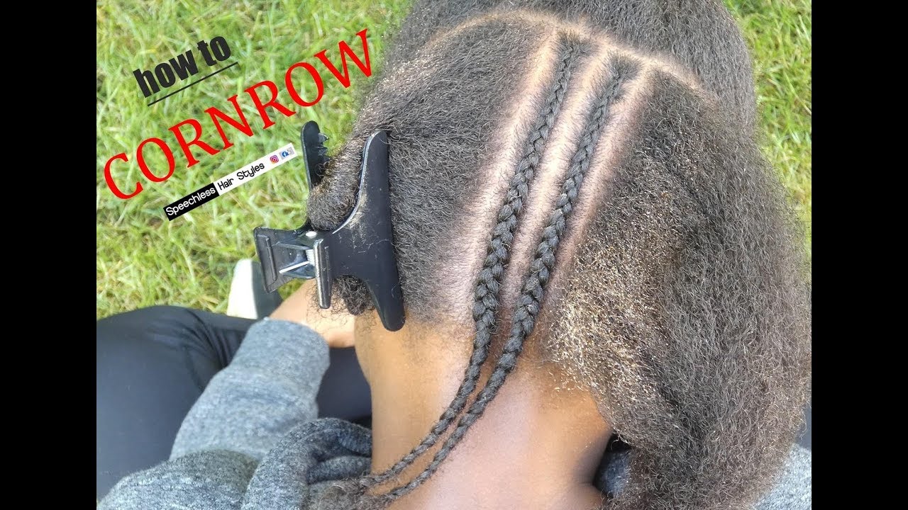 How to Cornrow FOR BEGINNERS!