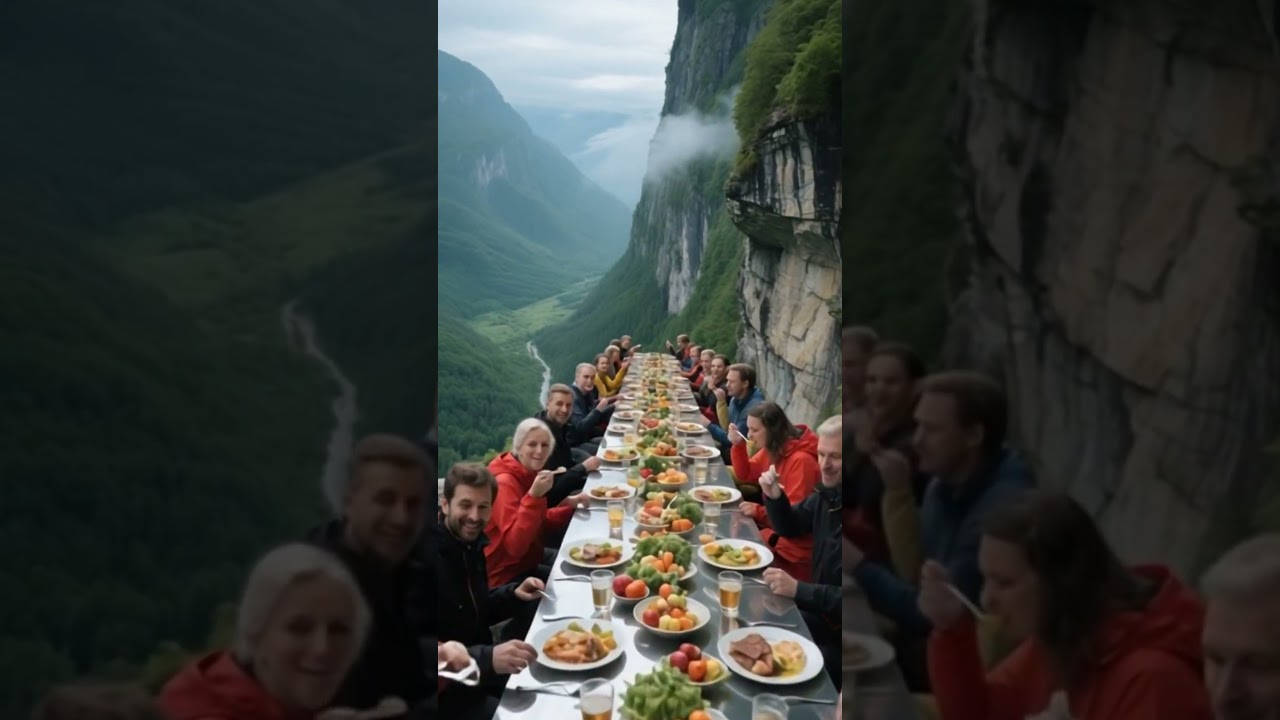 Dining at the Edge of Heaven — The Most Extreme Table Ever Built! 