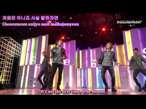 SHINee - Hello [Inkigayo] (10.10.03) {Hangul, Romanization, Eng Sub}