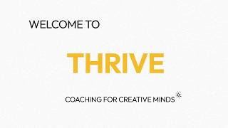 Welcome to the Thrive Programme