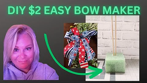 DIY EASY BOW MAKER | $2.50 Dollar Tree Bow Maker |  Beginner Bow Making Tutorial | Bows For Wreaths