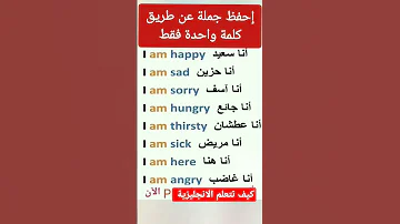 اهم الجمل والعبارات الأساسية لتعلم اللغة الإنجليزية تعلم اللغة الانجليزية من الصفر 