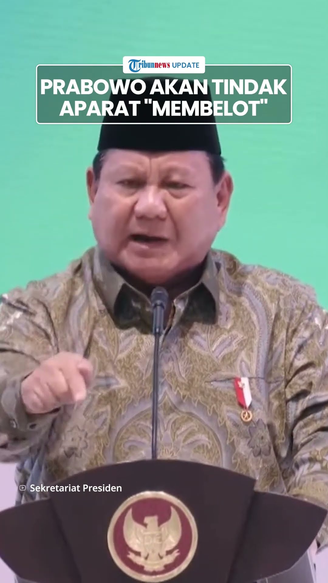 Pidato Keras Prabowo di Depan Kapolri \u0026 Panglima TNI, Tegas Tindak Aparat yang Membelot dari Rakyat