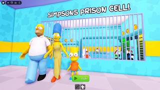 SIMPSON FAMILY PRISON RUN Obby New Update - Roblox All Bosses Battle FULL GAME Walkthrough All Items