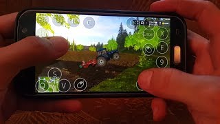 Farming simulator 2017 on android(samsung galaxy s7)hof bergmann map.Cultivating field 1 screenshot 3