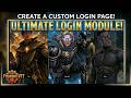 Foundry VTT  -Customize your Foundry login screen! - Stylish login screen