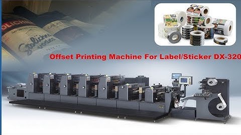 Intermittent PS Offset Printing Machine For Label&Sticker DX 320