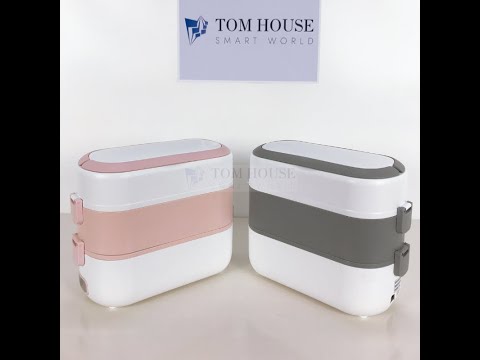 Hộp Cơm Trưa Văn Phòng 2 Tầng 4 Bát Giữ Nhiệt Cắm Điện Hâm Nóng Chế Biến Đa Năng