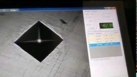 Semi-automatic Micro Vickers hardness tester operation video