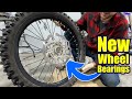 Replacing your dirt bike wheel bearings at home with basic tools