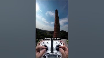 Chimney dive with the crew #fpv #drone #fpvdrone #fpvlife