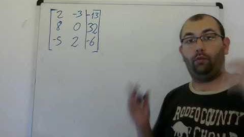 Resolución metodo de Gauss matriz rectangular 3x2. Video 7. Algebra Lineal (Universidad).