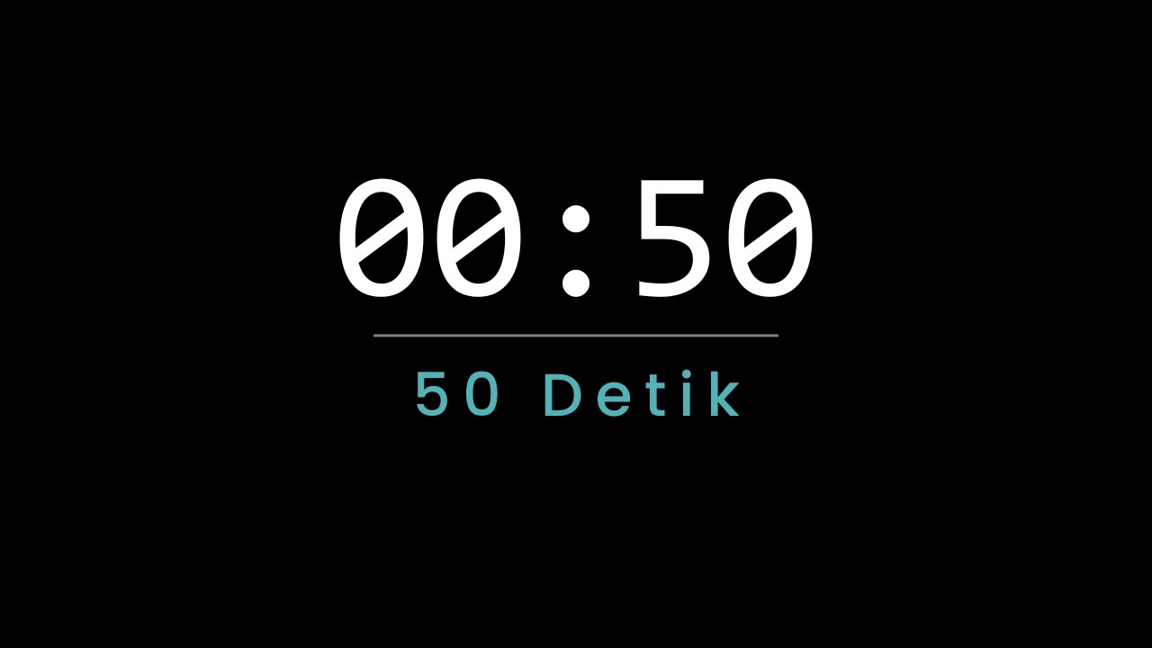 Mini Ambience | Timer 50 Detik | Simple Timer Dark (00:50) - YouTube