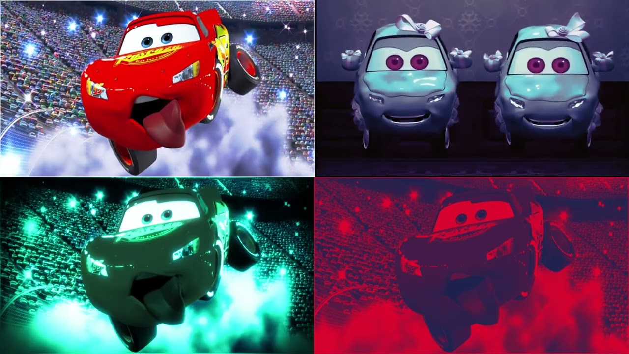 Wrong Eyes Cars Battle ⚡ McQueen vs Miss Fritter vs Boosted Luigi vs Finn McMissile 