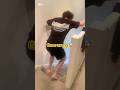 Jumping down the stairs gone wild 😱#fall #fail #funny #skit #viralvideo
