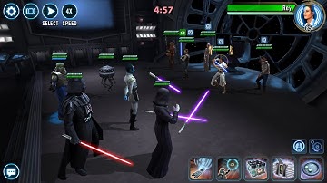 Thrawn/Vader vs. Rey triple tank (defeat)