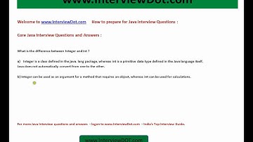 what is the difference between integer and int core java interview questions and answers