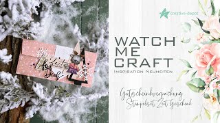 WATCH ME CRAFT | Gutscheinverpackung basteln | Neuheiten Creative Depot | Dezember 2023