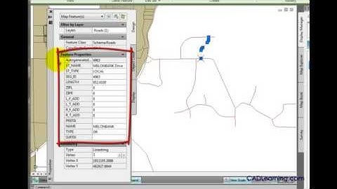 AutoCAD Map 3D 2012 Tutorial   Edit Feature Attributes   YouTube