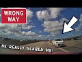 Driving the Wrong Way!! Crazy Driver gives me the hibbie jibbies!!