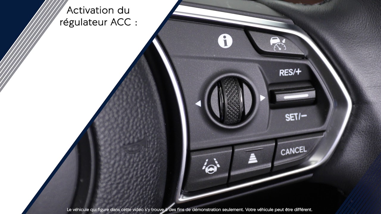 Comment utiliser le régulateur de vitesse adaptatif - YouTube