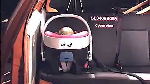 ADAC 2009: Cybex Aton - боковой удар, манекен Q1.5