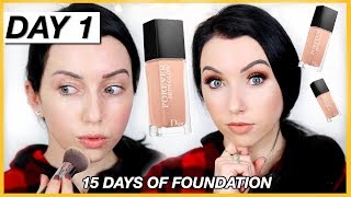 New DIOR FOREVER SKIN GLOW 24HR FOUNDATION! {First Impression Review & Demo!} Dry Skin