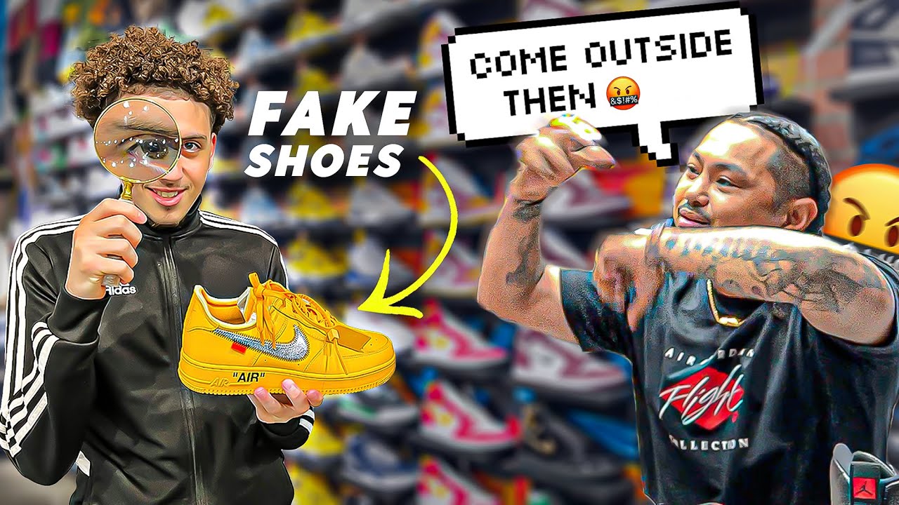 YOUR SHOES ARE FAKE PRANK GONE WRONG!!!