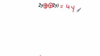 Like Terms :  Adding and subtracting monomials using algebra tiles